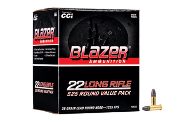 Picture of  Cci 10022 Blazer Rimfire 22Lr 38Gr Lead Round Nose 525 Per Box/10 Case 604544650839