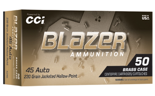 Picture of  Cci 5245 Blazer Handgun 45Acp 230Gr Jacketed Hollow Point 50 Per Box/10 Case 604544700329
