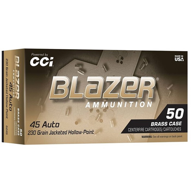 Picture of  Cci 5245 Blazer Handgun 45Acp 230Gr Jacketed Hollow Point 50 Per Box/10 Case