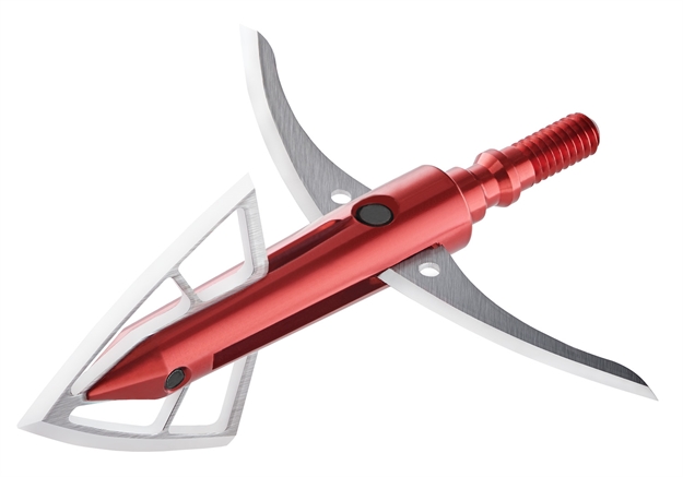 Picture of  Bloodsport Bls10821 Gravedigger Extreme Cut ON Contact Hybrid Mechanical Broadhead 100 GR 3 Pack