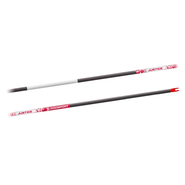 Picture of Bloodsport Justice Bare Shaft Arrow 500 Spine 6 Pack BLS-BLDS150B