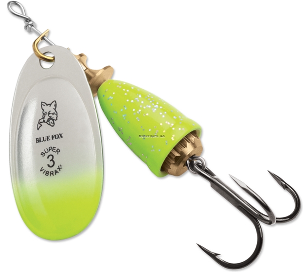 Picture of Blue Fox Classic Vibrax, Blade Size 0, 7/64Oz, Vmc Hook, Chartreuse Blue Candyback