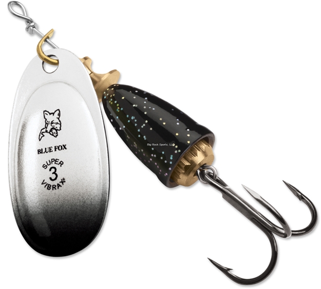 Picture of Blue Fox Classic Vibrax, Blade Size 2, 3/16Oz, Vmc Hook, Black Chartreuse Candyback