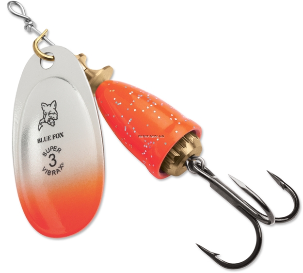 Picture of Blue Fox Classic Vibrax, Blade Size 2, 3/16Oz, Vmc Hook, Orange Chartreuse Candyback