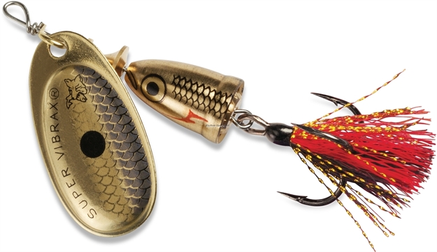Picture of Blue Fox Classic Vibrax Foxtail Spinner, -Golden Shiner