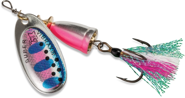 Picture of Blue Fox Classic Vibrax Foxtail Spinner, 3/8 Oz, Rainbow Trout