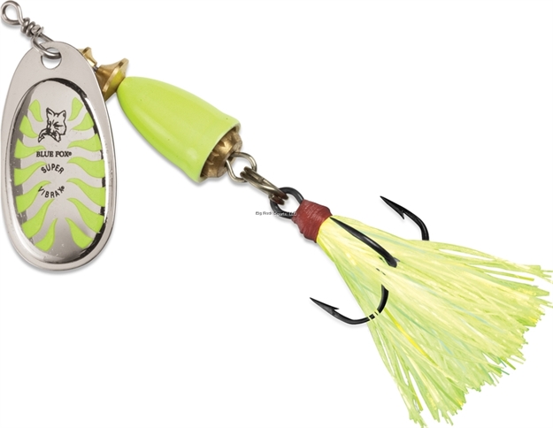 Picture of Blue Fox Classic Vibrax Glow Spinner 1/4Oz Glow Spinner Chartreuse
