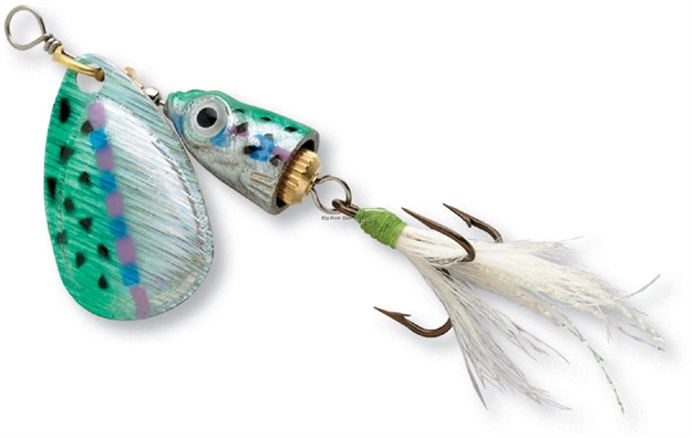 Picture of Blue Fox Classic Vibrax Shallow Spinner, 7/64 Oz, Dressed Treble, Rainbow Trout