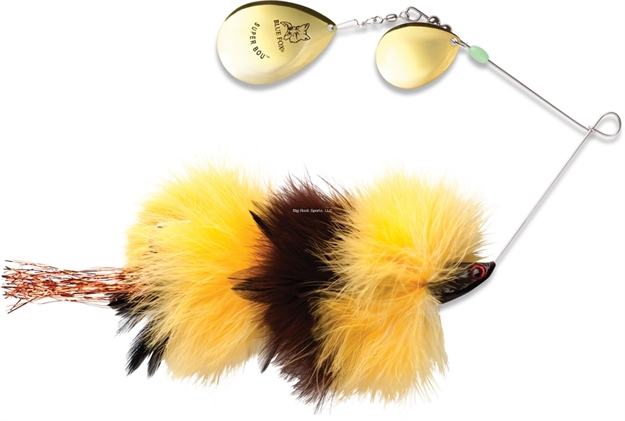 Picture of Blue Fox Super Bou Spinnerbait, 8-1/4", 2 Oz, Yellow Brown