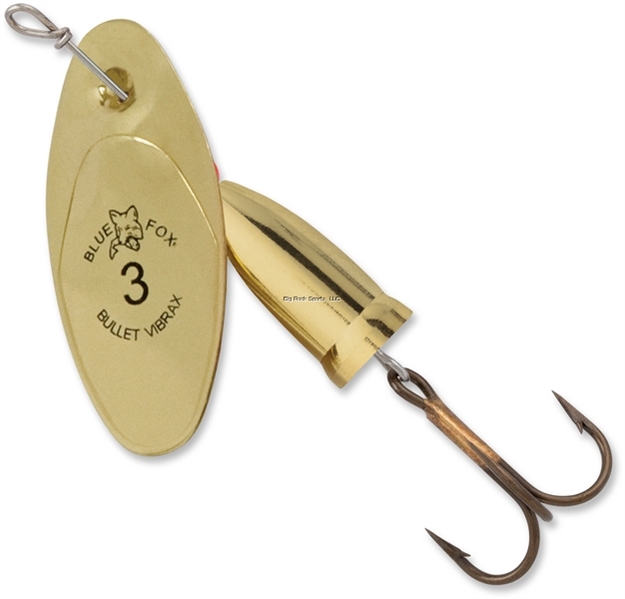 Picture of Blue Fox Vibrax Bullet Spinner, 1/8 Oz, Gold
