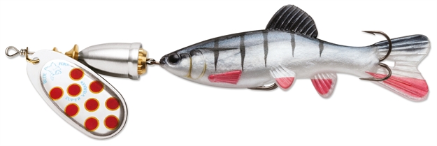 Picture of Blue Fox Vibrax Chaser 3 Lure, 1/2 Oz, 2-4 Ft, Blade Size 3, Treble Hook, Silver