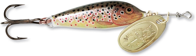 Picture of Blue Fox Vibrax Minnow Spinner, 1/4 Oz, Brown Trout/Gold