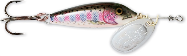 Picture of Blue Fox Vibrax Minnow Spinner, 1/4 Oz, Rainbow Trout/Silver