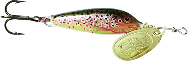 Picture of Blue Fox Vibrax Minnow Spinner, 1/8 Oz, Brown Trout/Gold