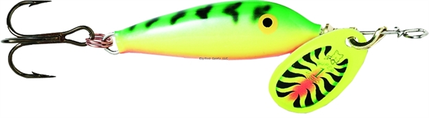 Picture of Blue Fox Vibrax Minnow Spinner, 1/8 Oz, Firetiger/Firetiger