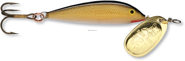 Picture of Blue Fox Vibrax Minnow Spinner, 1/8 Oz, Gold/Painted Gold