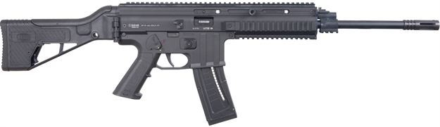 Picture of  Mauser Rimfire 4150013 M-15  22 LR 22+1 16.50" Barrel W/Flash Hider, Steel Receiver, Black Metal Finish, Flip UP Front & Rear Sights, Side Folding Stock W/Adjustable Cheekrest, Manual Thumb Safety 713440970993