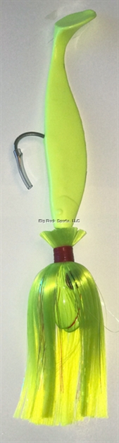 Picture of Blue Water Candy 3Oz. Spire Parachute Loaded W/6" Shad Chartreuse