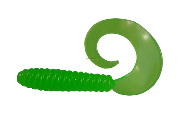 Picture of Blue Water Candy 4" Swirl Tail Grub 12 Pack Snot Rocket