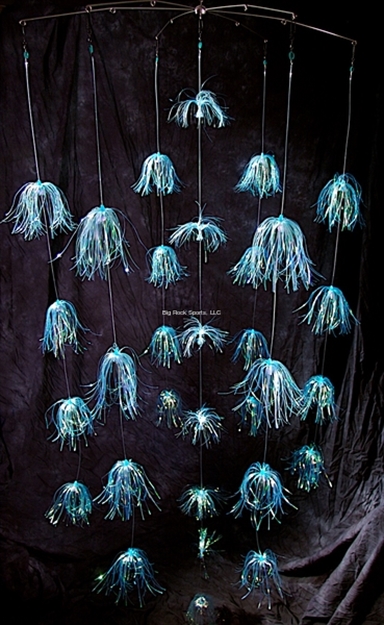 Picture of Blue Water Candy 6-Arm Sail-Abration Dredge, Blue/Pearl