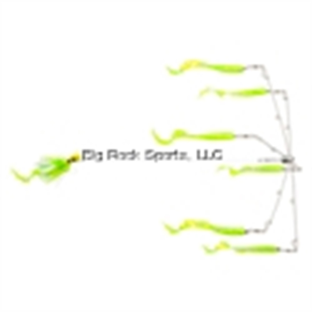 Picture of Blue Water Candy 6 Arm Umbrella With 3Oz. Jig Chartreuse