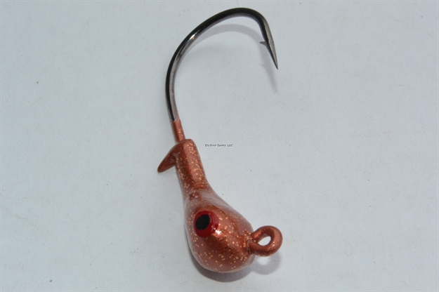 Picture of Blue Water Candy After Shock Jighead, 1/4 Oz, New Penny, 4/Pack