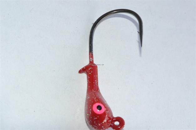 Picture of Blue Water Candy After Shock Jighead, 1/8 Oz, Red, 4/Pack