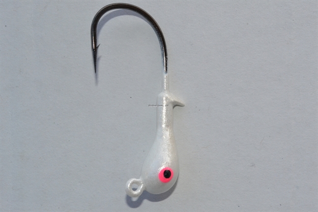 Picture of Blue Water Candy After Shock Jighead, 3/8 Oz, White, 4/Pack