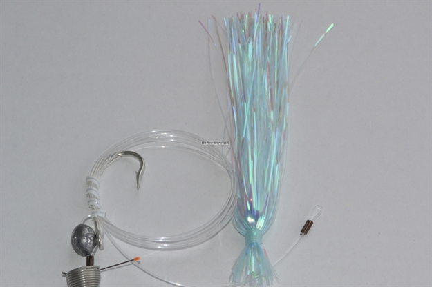 Picture of Blue Water Candy Ballyhoo Rig With Bling, 1/2 Oz, Light Blue