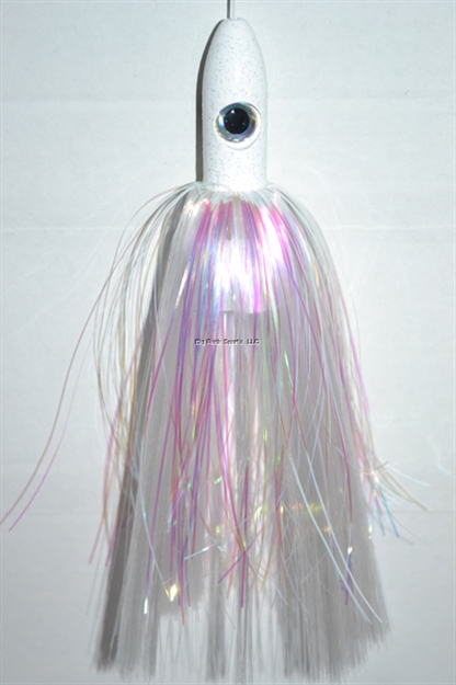 Picture of Blue Water Candy Bullet Jag, 9", 3 1/4 Oz, Crystal Skirt/White Head