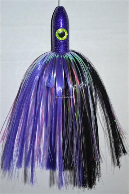 Picture of Blue Water Candy Bullet Jag, 9", 3 1/4 Oz, Purple/Black Skirt/Black Head