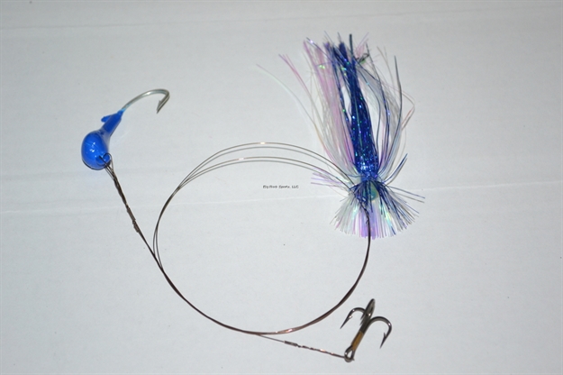 Picture of Blue Water Candy Dead Bait Rig Skirted 1/2Oz Blue/Pearl