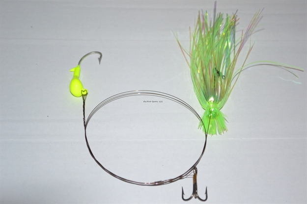 Picture of Blue Water Candy Dead Bait Rig Skirted 1/2Oz Lime