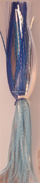 Picture of Blue Water Candy Gaffer Skirt, 1/2 Oz, Blue/White ON Blue Squid