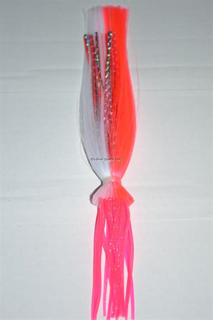 Picture of Blue Water Candy Gaffer Skirt, 1/2 Oz, Pink/White ON Pink Squid