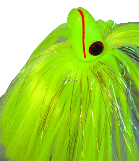 Picture of Blue Water Candy Grinning Gus Parachute Lure, 20 Oz, Chartreuse Skirt/Chartreuse Head