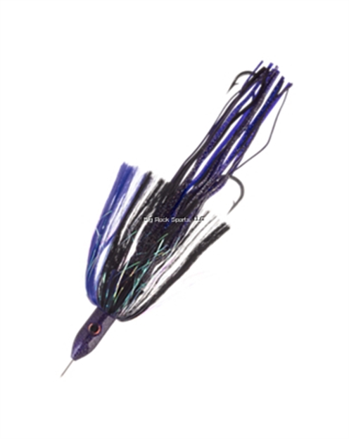 Picture of Blue Water Candy Hoo-Da-Bomb Purple/Black, 8Oz. Jag Over 8Oz. Squid Skirt W/Tandem 9/0 Hook Set, 480# Cable
