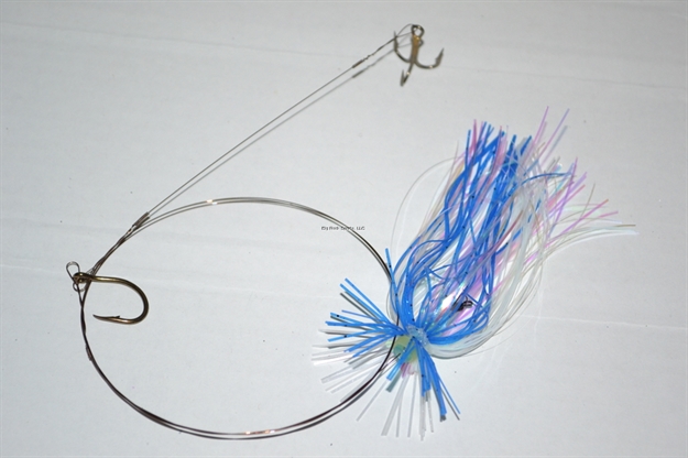 Picture of Blue Water Candy Hot Shot King Rig Sgl Nose/Trail #4 Blue/White