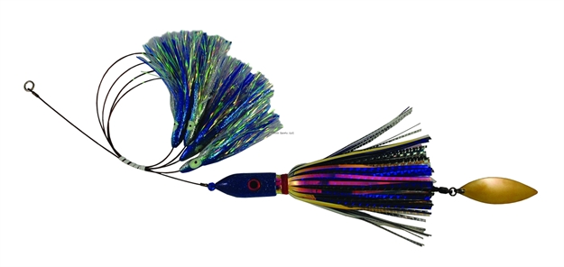 Picture of Blue Water Candy Jag-A-Hoo Fishing Rig, 8 Oz, Blue/Black 58201