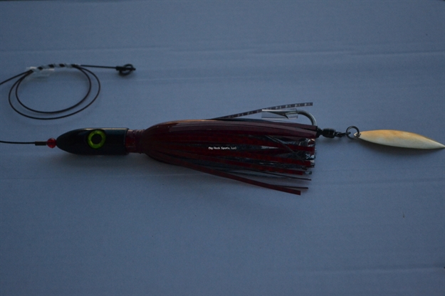 Picture of Blue Water Candy Jag-A-Hoo Fishing Rig, 8 Oz, Red/Black - Cable