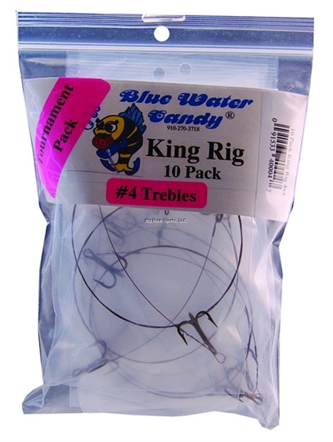 Picture of Blue Water Candy King Rig Tourn 10Pk Dbl #4Treble