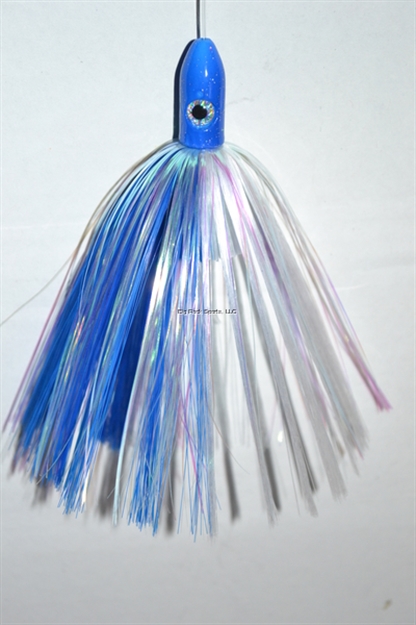 Picture of Blue Water Candy Mini Jag, 6", 5/8 Oz, Blue/White Skirt/Blue Head