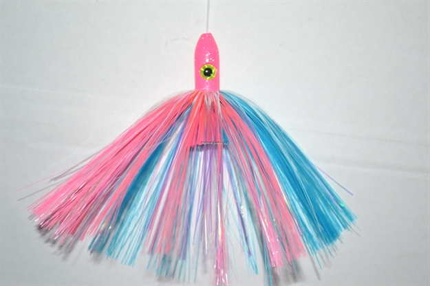 Picture of Blue Water Candy Mini Jag, 6", 5/8 Oz, Cotton Candy Skirt/Pink Head