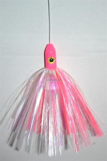 Picture of Blue Water Candy Mini Jag, 6", 5/8 Oz, Pink/White Skirt/Pink Head