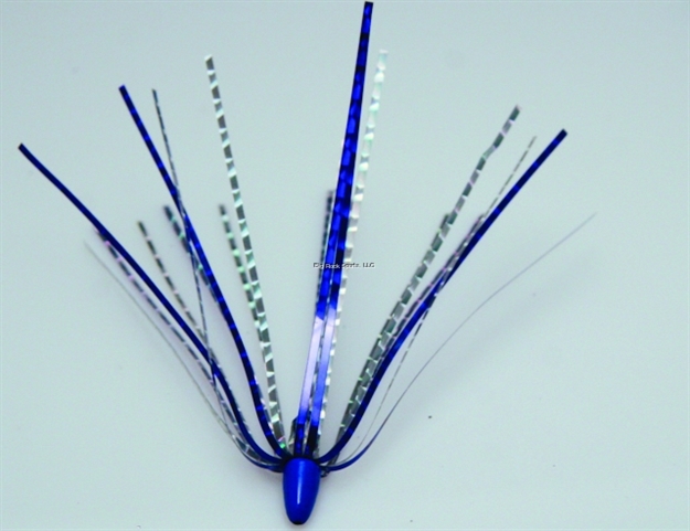 Picture of Blue Water Candy Mini Skirt, 4", 1/8 Oz, Blue/Silver, 2/Pack