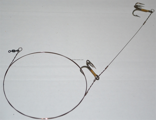 Picture of Blue Water Candy Naked King Rig Dbl #4Treble #5Wire