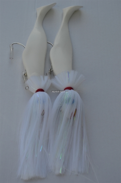 Picture of Blue Water Candy Parachute Rig, 9", 12 Oz/8 Oz, White Shad