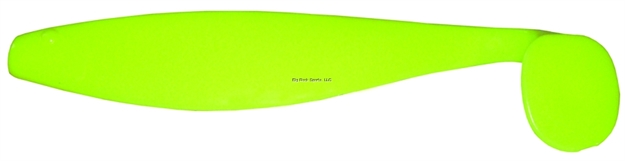 Picture of Blue Water Candy Shad Body, 9", Chartreuse, 12/Pack