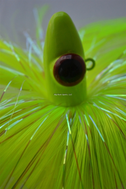 Picture of Blue Water Candy Spire Parachute Lure, 12 Oz, Chartreuse Skirt/Chartreuse Head
