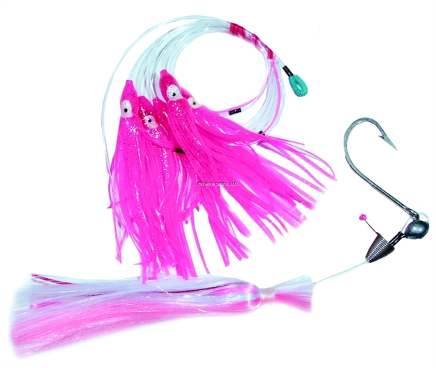 Picture of Blue Water Candy Super Star Fishing Rig, 4 1/4", Pink Squid With Pink/White Chaser